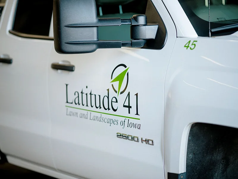 Logo on company truck
